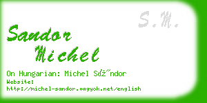 sandor michel business card